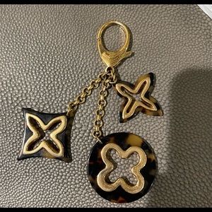 AUTHENTIC LOUIS VUITTON TORTOISE SHELL BAG CHARM. NO BOX